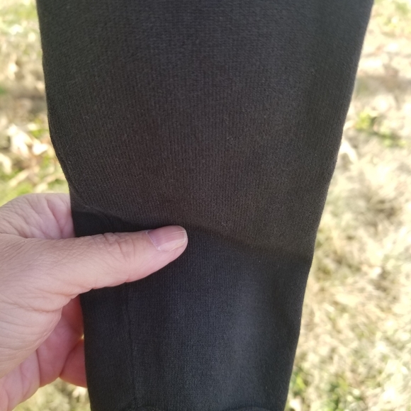 Chico's embroidered black pull over with open v neck. Long sleeve. Size 2 - Picture 4 of 5